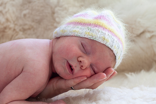 Neugeborenen Fotografie zuhause